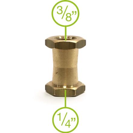 MANFROTTO DOUBLE FEMALE THREAD STUD Zapfen mit 3/8" und 1/4" Innengewinde für 035 Uniklemme