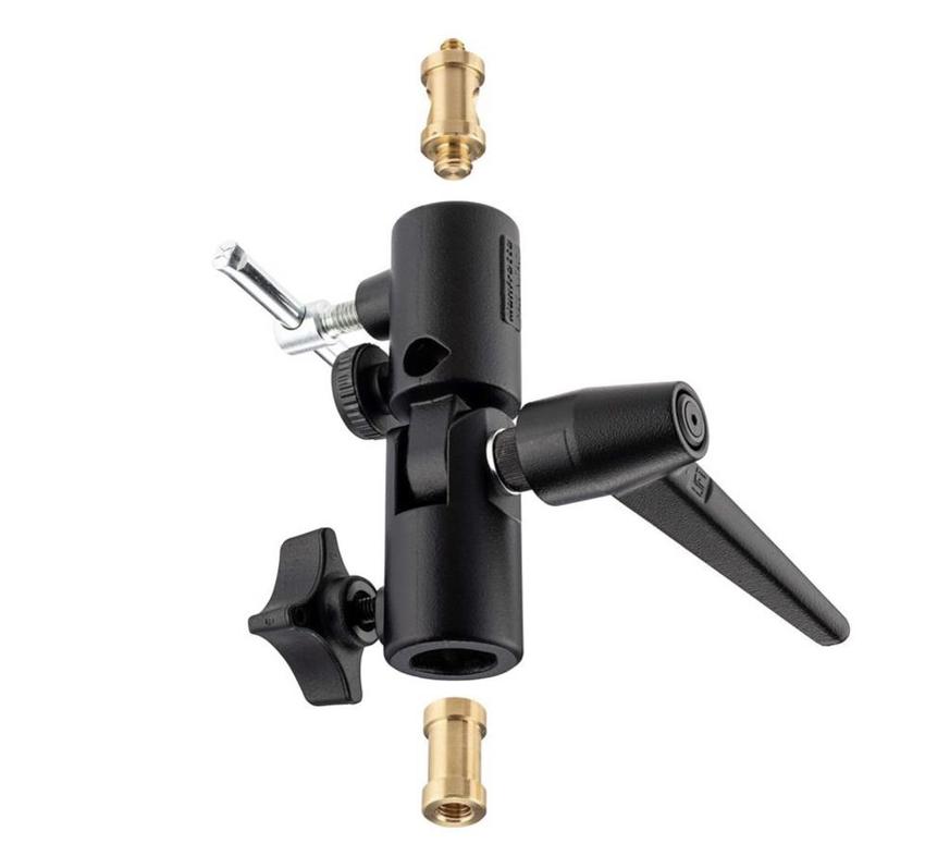 MANFROTTO LITE TITE SWIVEL+ UMBRELLA ADPT SCHIRMNEIGER, Blisterverpackung