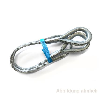 Ultralite Anschlagseil 08mm, 0.50m lang, 0700kg EN13414 beidseitige Kausche nach DIN6899BF