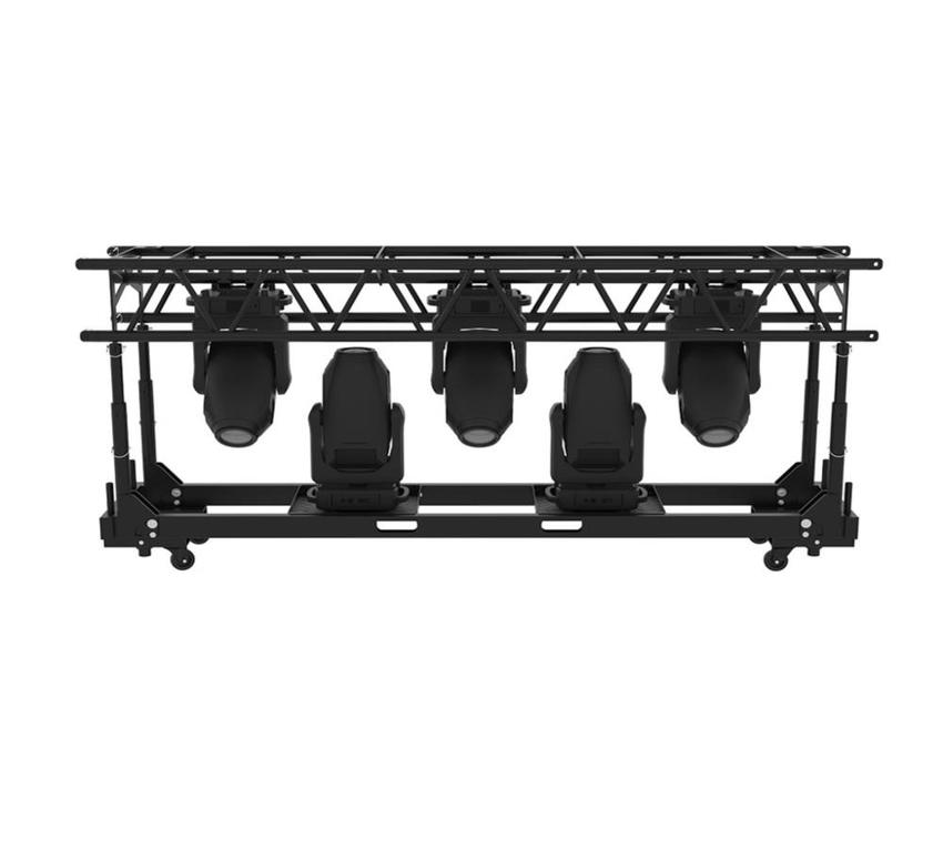 FPR Cart For Truss, 2.39 m length, black Folding and height-adjustable forks