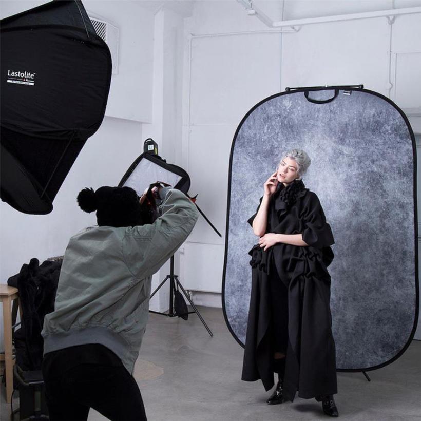 Manfrotto Textilhintergrund Urban (1,5m x 2,1m) Rauch/Beton