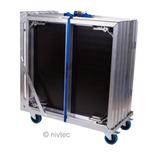 Nivtec Transportwagen klein, zur Lagerung und Transport von 6 Podesten hochkant, Rahmen aus Stahl,