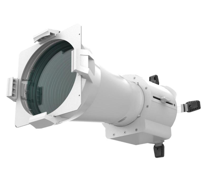PLT FIXED LENS, 26° Fixed beam lens tube, for use with ACCLAIM PLE & LEKO LED, white,  incl. 203 x 203mm gel frame