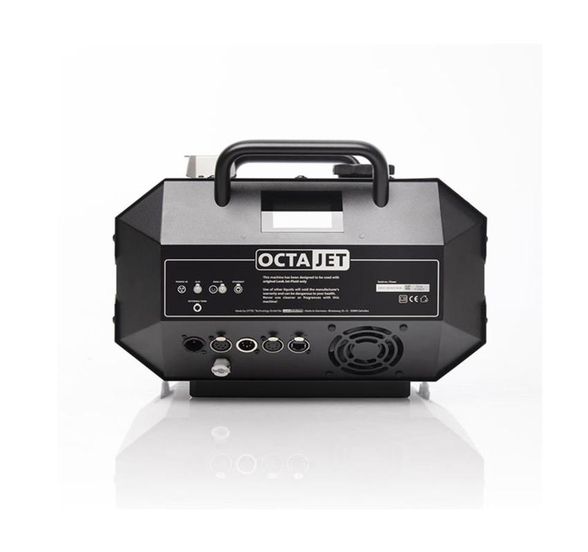 Hochdruck-Nebeljet, 3,1 KW, integrierter Fluidtank 2L, Jet-Effekt ohne CO2, DMX, RDM, Ethernet incl. Befüllstutzen