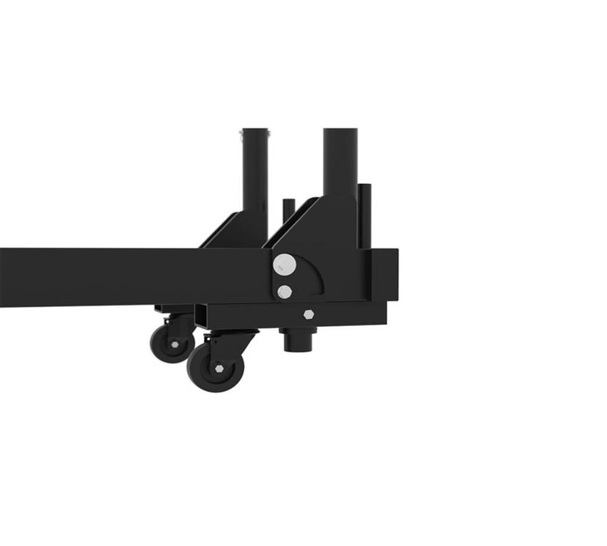 FPR Cart For Truss, 2.39 m length, black Folding and height-adjustable forks