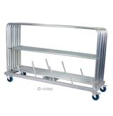 Nivtec Transportwagen groß, für Geländer für 12 Geländer groß, 194 x 60 cm ***Achtung NEUE VERSION***