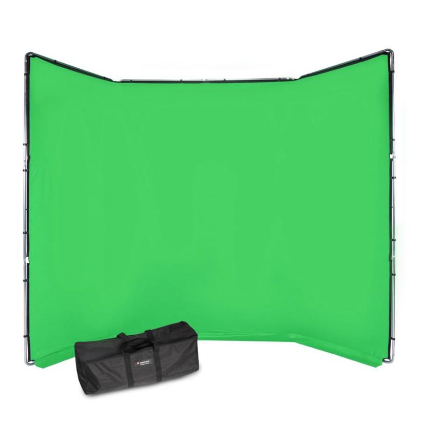 MANFROTTO Chroma Key FX Background Green 4m x 2.9m (Kit mit Stoff und Rahmen)