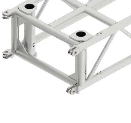 Litec PR60 Truss für Pre-Rig-System, Gabelverb.- horizontal Länge:3,5m, Breite:0,6m, Ø50x4mm Rohr, Diagonalstreben