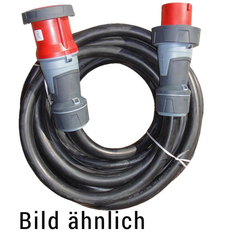 Ultralite CEE Kabel 125A, 5pol, H07RN-F, 5x35mm², 05m mit Mennekes Stecker & Buchse ROT