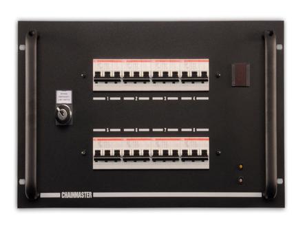 ChainMaster ProTouch Motor-Verteilung 8-ch, für Kettenzüge bis max. 1kW, BGV-C1 Einrichtbetrieb mit Gruppenabschaltung,