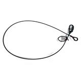 Saveking® Fangseil 03mm, 1.00m lang, 20Kg, SCHWARZ, mit Dämpfungselement, 1x SVG Notglied & CE BGV C1 Plakette