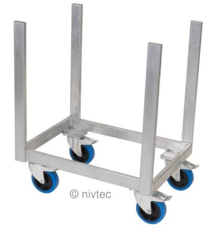 Nivtec Transportwagen für Füße, 064x048x075cm (LxBxH), zur Lagerung und Transport von Füßen