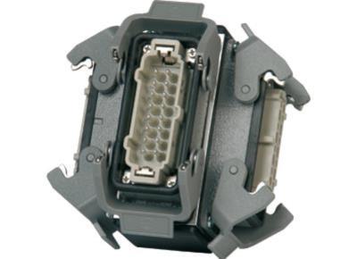 Ultralite Y-Splitter für 16pol Stecker (1x IN, 2x OUT) (Harting, u.ä.), rückseitig Öse mit 10mm Öffnung