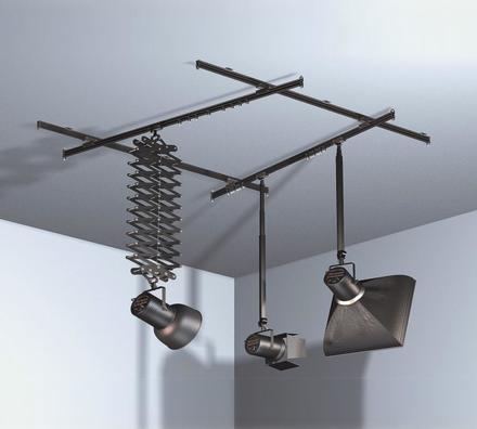 MANFROTTO TOP SYSTEM 33 Schienen System Komplettset 4x Deckenschienen, 1x Top Pantograph, 2x Teleskop-Säulen