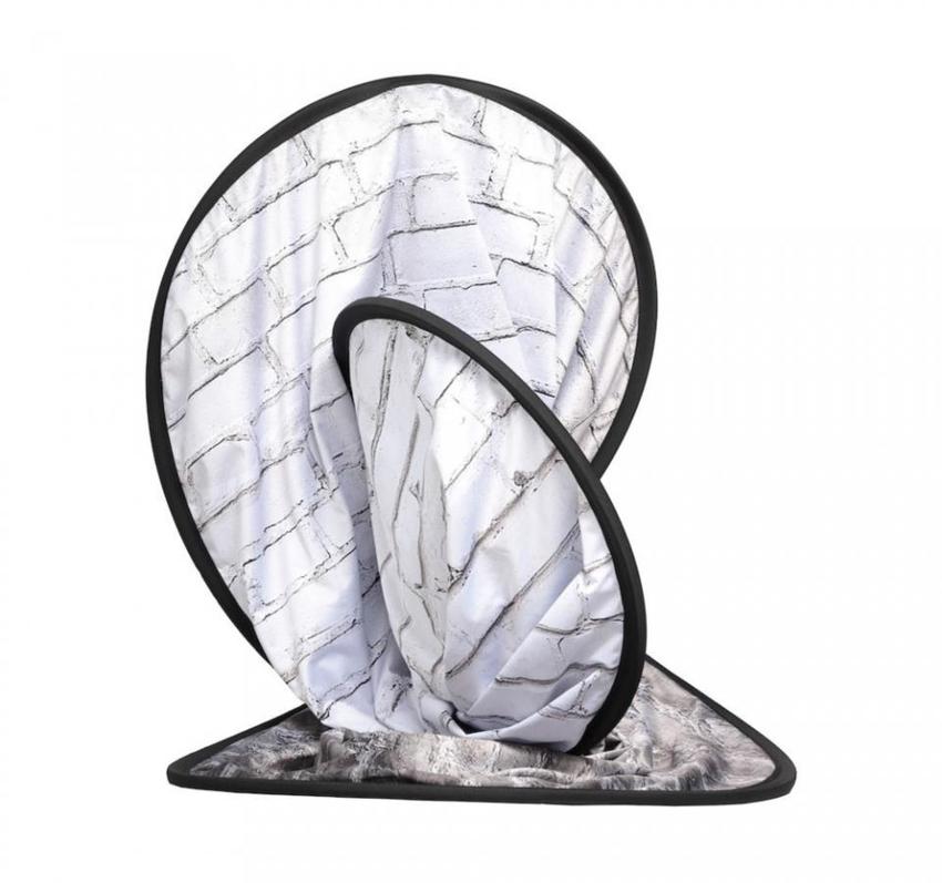 Manfrotto Textilhintergrund Urban (1,5m x 2,1m) Painted White/Industrial Grey Brick