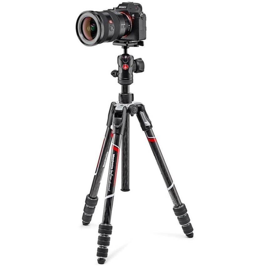 MANFROTTO Kit Twist aus Befree Advanced Carbon Reisestativ, Kugelkopf & Schnellwechselplatte, Tragetasche