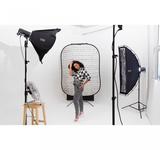 Manfrotto Textilhintergrund Urban (1,5m x 2,1m) Painted White/Industrial Grey Brick