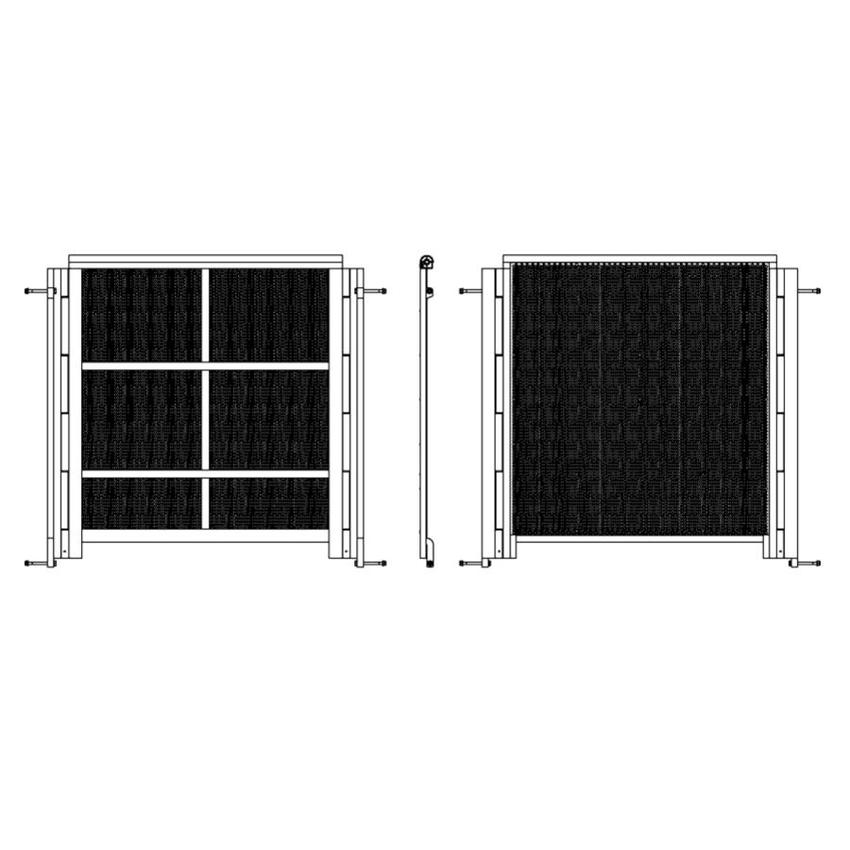 Litec SASSL-A290 !! PREIS AUF ANFRAGE !! Crowd Barrier 0-90° Corner L=1035mm + CK