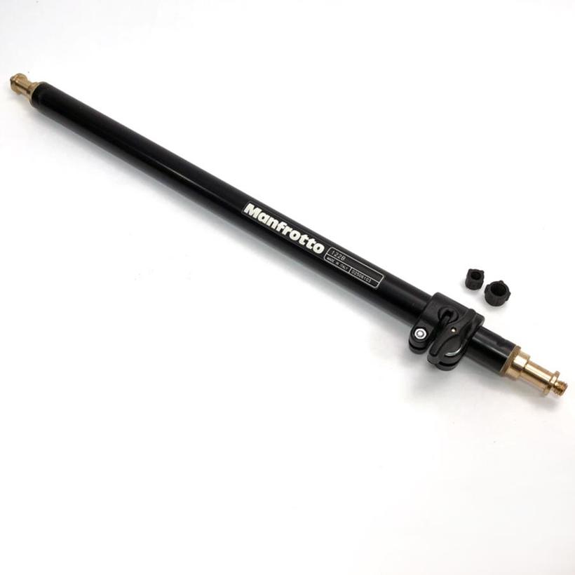 MANFROTTO BACKLITE POLE BLACK ALU, Stativrohr schwarz, mit doppeltem männlichen Zapfen