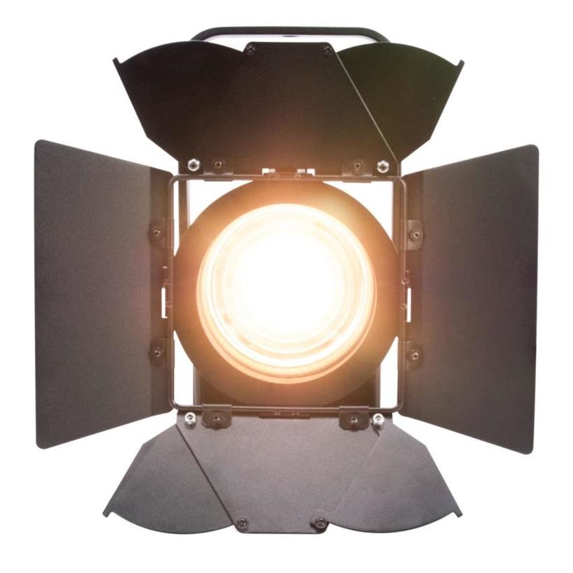 ELATION KL Fresnel 4" Scheinwerfer (inkl. Flügeltor und FFR) 50W, Key Light LED Engine 3000K, DMX, schwarz