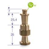 MANFROTTO LIGHTING STUD 5/8 FOR SUPER CLAMP WITH 3/8 THREAD, 6-Kant 16mm Zapfen, 3/8" Gewinde