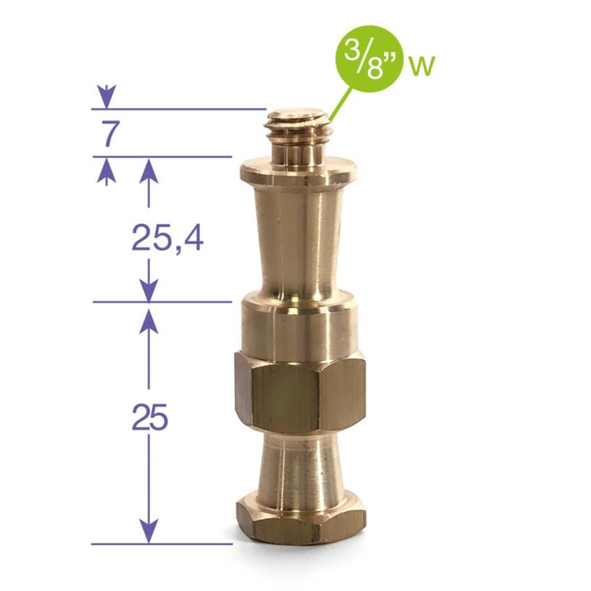 MANFROTTO LIGHTING STUD 5/8 FOR SUPER CLAMP WITH 3/8 THREAD, 6-Kant 16mm Zapfen, 3/8" Gewinde