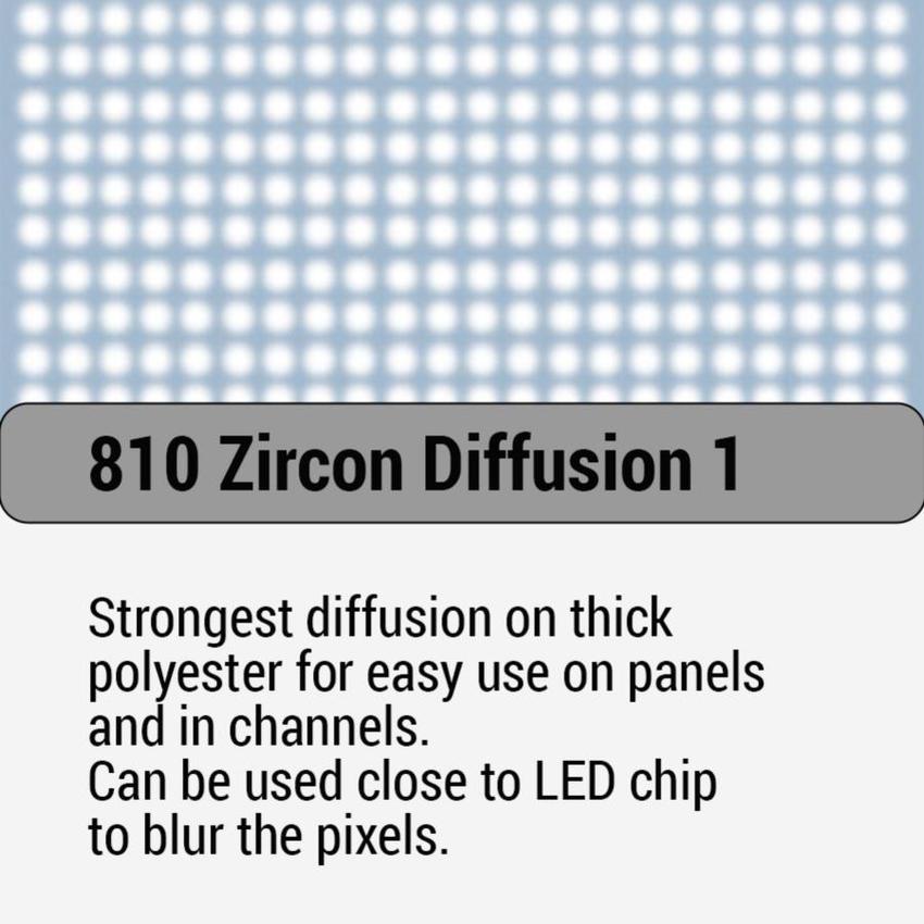 LEE-Filters, Zircon Nr. 810 Rolle 305x120cm Zircon Diffusion 1     Approx equivalent 216 White Diffusion