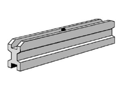 Ultralite Maxi-/Variostage Verbindungsstück 12cm lang aus Makrolon, schwarz, innen, mit einem Steg, f. Bühnen vor 1987