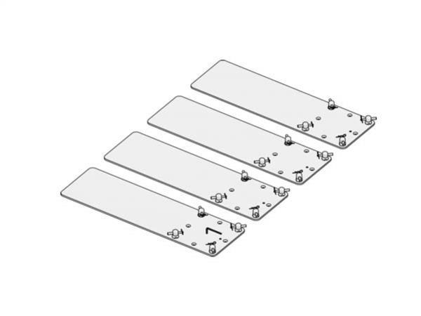 Litec HRSABK01 Hardware ballast kit for Arc Roof (4 pcs)