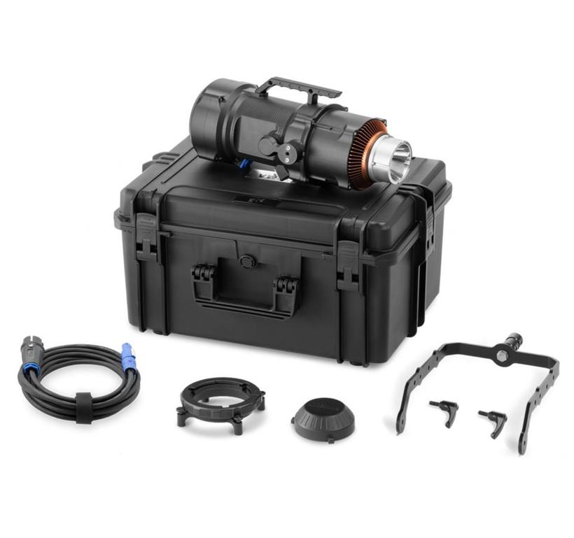 Maxima Furiosa Bowens Kit, 2600K-6800K, 80.000lm, 5m Anschlusskabel, Bowens-Adapter, Locking Ring & Flight Case