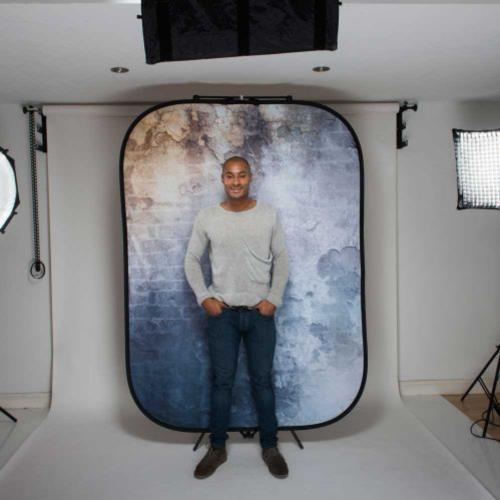 Lastolite Textilhintergrund Urban (1,5m x 2,1m) Wand/Holzzaun