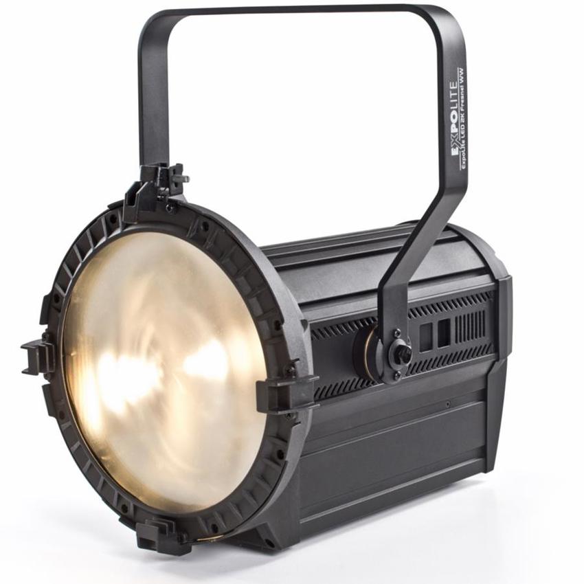 EXPOLITE FresnelLED 2K HD, WW, 300 Watt, elektr. Zoom 15-60°, RI>90Ra, 3200K, IP20