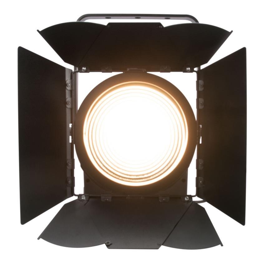 ELATION KL Fresnel 8" Scheinwerfer (inkl. Flügeltor und FFR) 350W, Key Light LED Engine 3000K, DMX, schwarz