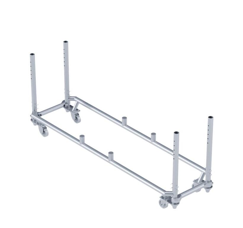 Litec PR60 Cart for Pre-Rig PR60 Truss, Adjustable Height Transportwagen für PR60 Truss, verstallbare Höhe