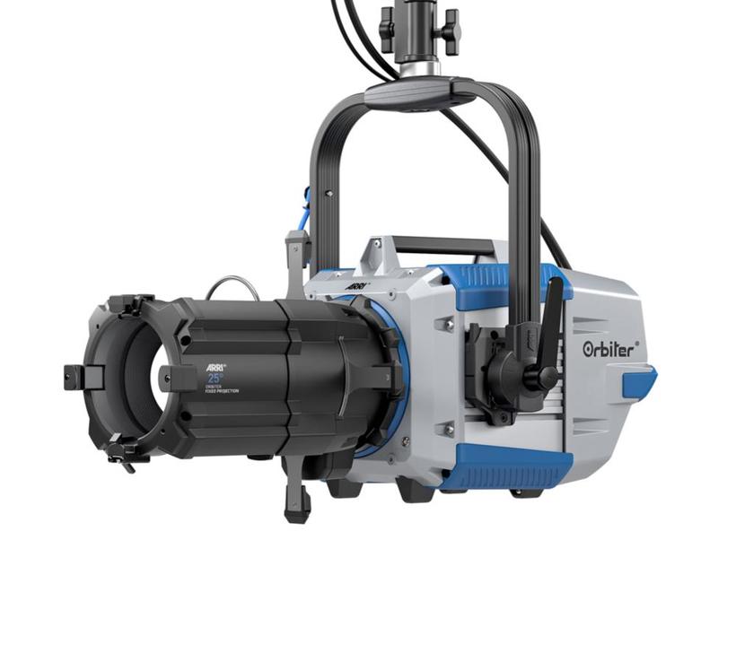 ARRI Orbiter Projektion 25° Set, Basis Gehäuse m. Projektion Optik, Ctrl. Panel&Bügel, inkl Open Face Optiken 15°, 30, 60