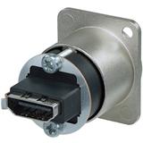 Neutrik Reversibler HDMI-Adapter, Nickel, D-Gehäuse, Serie: HDMI