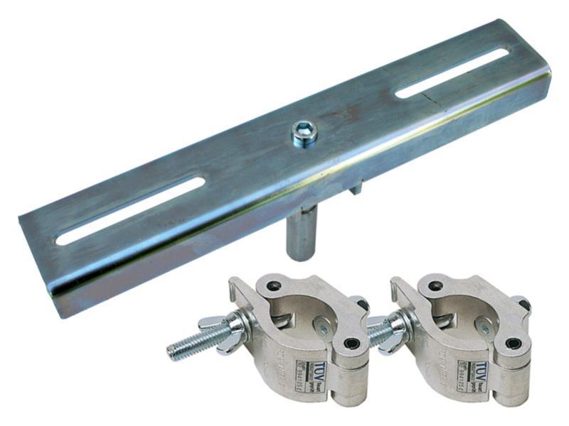 Trusskonsole BGV C1, 28mm Zapfen, 225kg, starr & neigbar für Truss 25-40cm, KomplettSET: Lieferung mit 2 Coupler M12