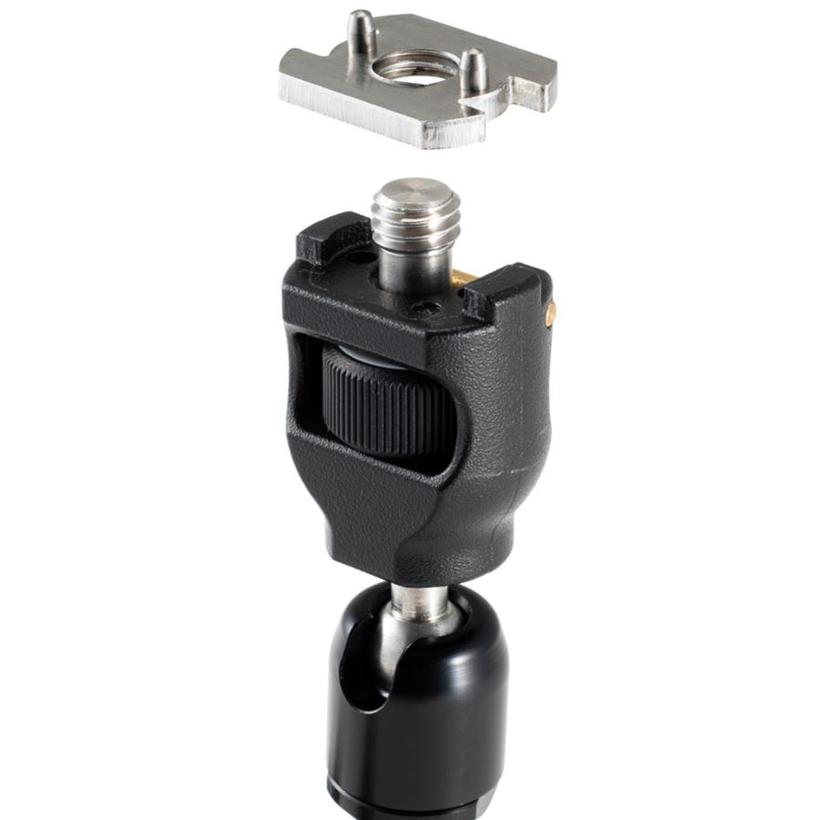 MANFROTTO 244MICRO ARM w / style adapter, Set mit 244 Micro Arm, 3/8" Drehschutz Adapter & 1/4"Anti-Rutsch Ad.