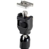 MANFROTTO 244MICRO ARM w / style adapter, Set mit 244 Micro Arm, 3/8" Drehschutz Adapter & 1/4"Anti-Rutsch Ad.