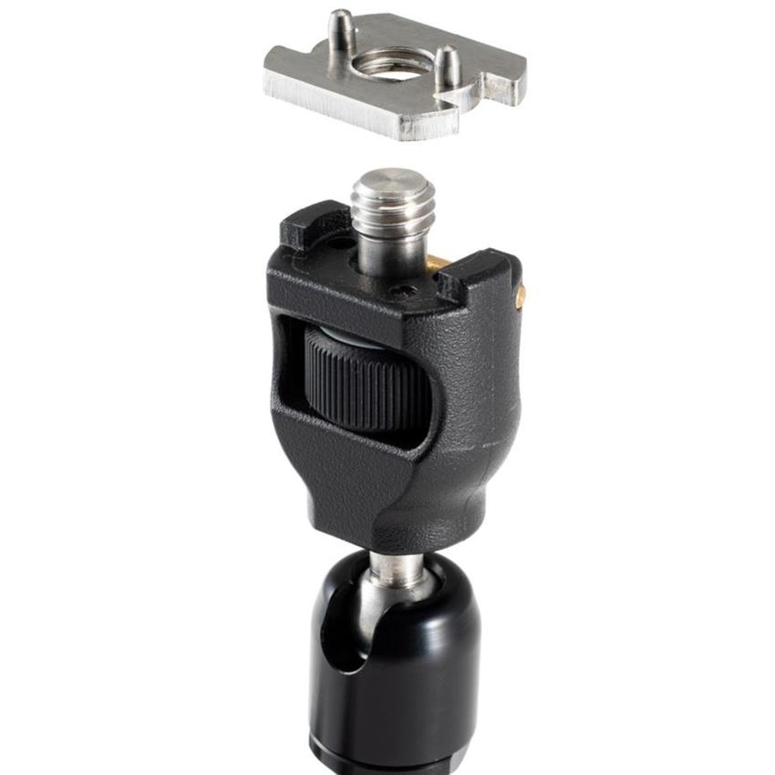 MANFROTTO 244MICRO ARM w / style adapter, Set mit 244 Micro Arm, 3/8" Drehschutz Adapter & 1/4"Anti-Rutsch Ad.