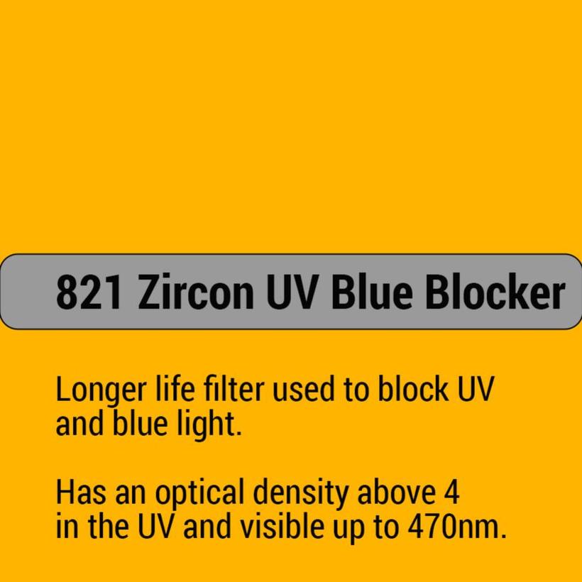 LEE-Filters, Zircon Nr. 821 Bogen 61x61cm Zircon UV Blue Blocker