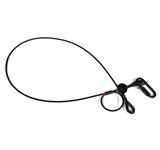 Saveking® Fangseil 04mm, 1.00m lang, 40Kg, SCHWARZ, mit Dämpfungselement, 1x SVG Notglied & CE BGV C1 Plakette