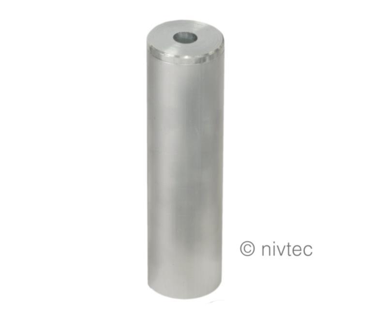 Nivtec Stufenfuß, ø 48,3 mm x 4,0mm für Treppen und Tribünen Stufen-H: 20 cm (Aluminium)