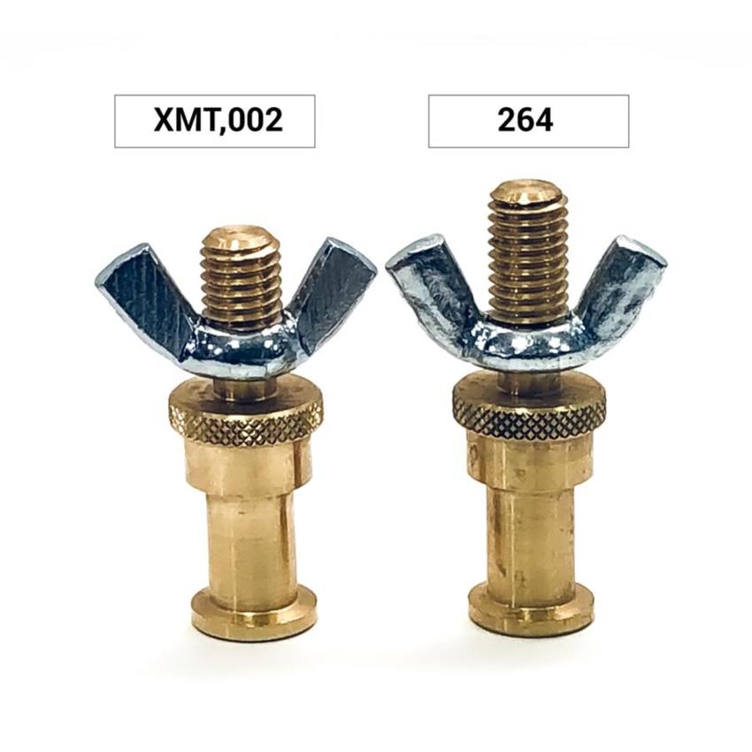 MANFROTTO ROUNDED 16MM LIGHTING STUD M10 Scheinwerferzapfen inkl. Flügelmutter, Gewindelänge 20mm