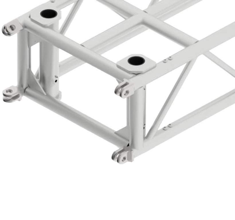 Litec PR60 Truss für Pre-Rig-System, Gabelverb.- drehbar 360 Länge:3,5m, Breite:0,6m, Ø50x4mm Rohr, Diagonalstreben