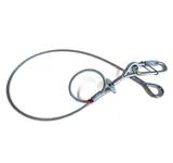 Saveking® Fangseil 04mm, 0.60m lang, 40Kg, SILBER, mit Dämpfungselement, 1x SVG Notglied & CE BGV C1 Plakette