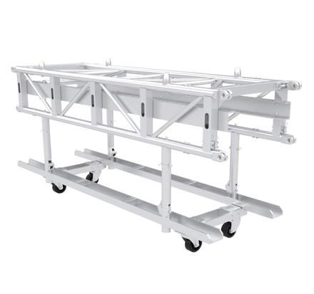 Litec PR60 Revolution Pre-Rig Truss & Cart, Truss mit Laufschiene, Cart mit verstellbarer Höhe & zusammenklappbar