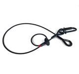 Saveking® Fangseil 04mm, 0.60m lang, 40Kg, SCHWARZ, mit Dämpfungselement, 1x SVG Notglied & CE BGV C1 Plakette