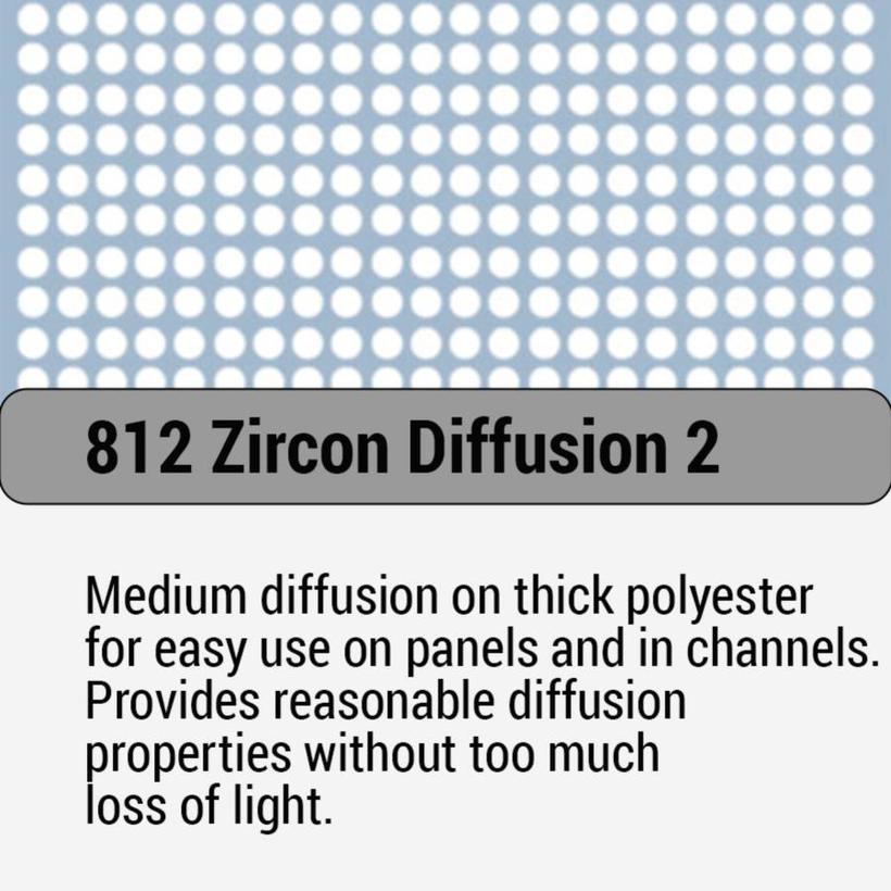 LEE-Filters, Zircon Nr. 812 Bogen 61x61cm Zircon Diffusion 3   Approx equivalent 250 White Diffusion