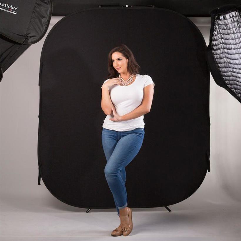 Lastolite Falthintergrund Doppelseitig Schwarz/Grau 180x215c 